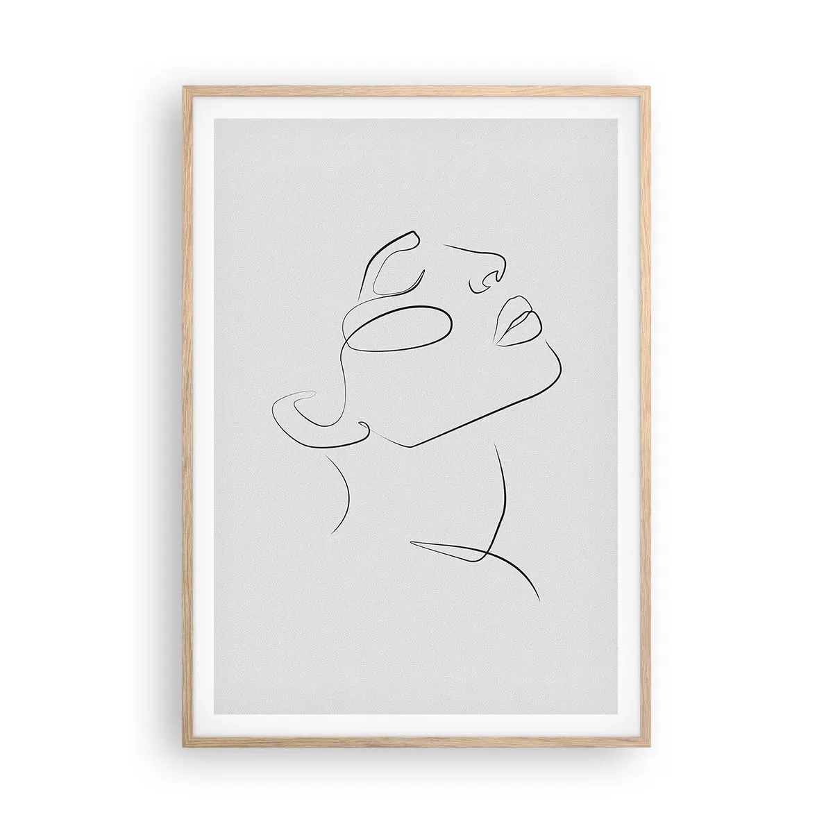 Affiche dans un chêne clair - Poster - Méandre du rêve - 70x100 cm