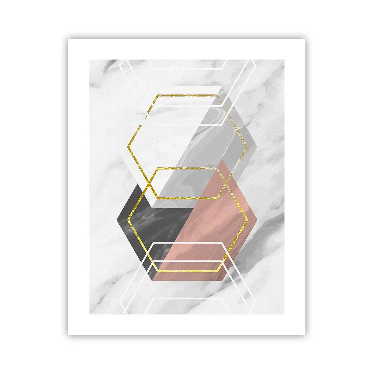 Affiche - Poster - Composition en chaîne - 40x50 cm