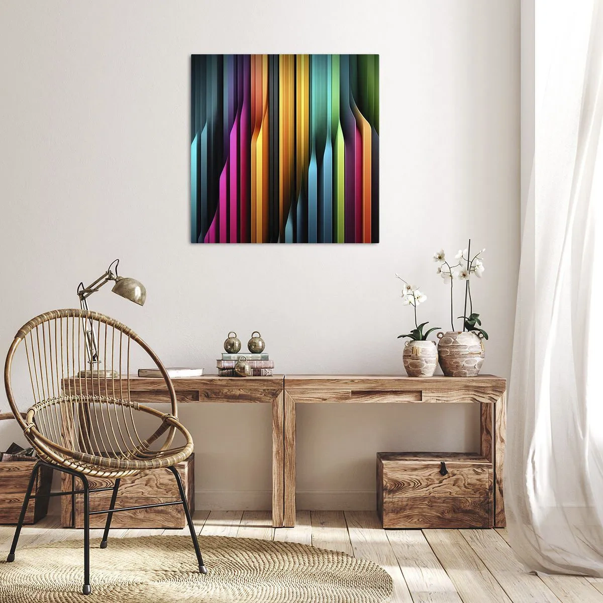 Impression sur toile - Image sur toile - Un organe de lumière - 30x30 cm