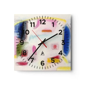 Horloge murale - Pendule murale - Plus convexe que concave ou plat - 40x40 cm