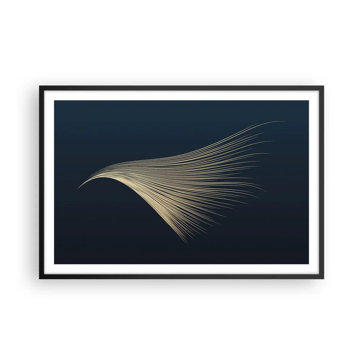 Affiche dans un cadre noir - Poster - Comme les cheveux d'un ange - 91x61 cm