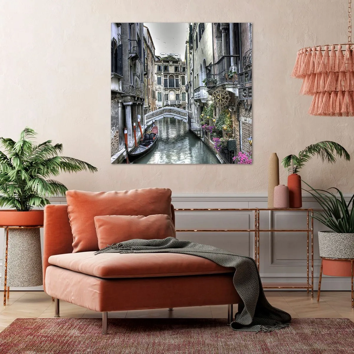 Impression sur toile - Image sur toile - Pendant des siècles dans une réflexion silencieuse - 50x50 cm