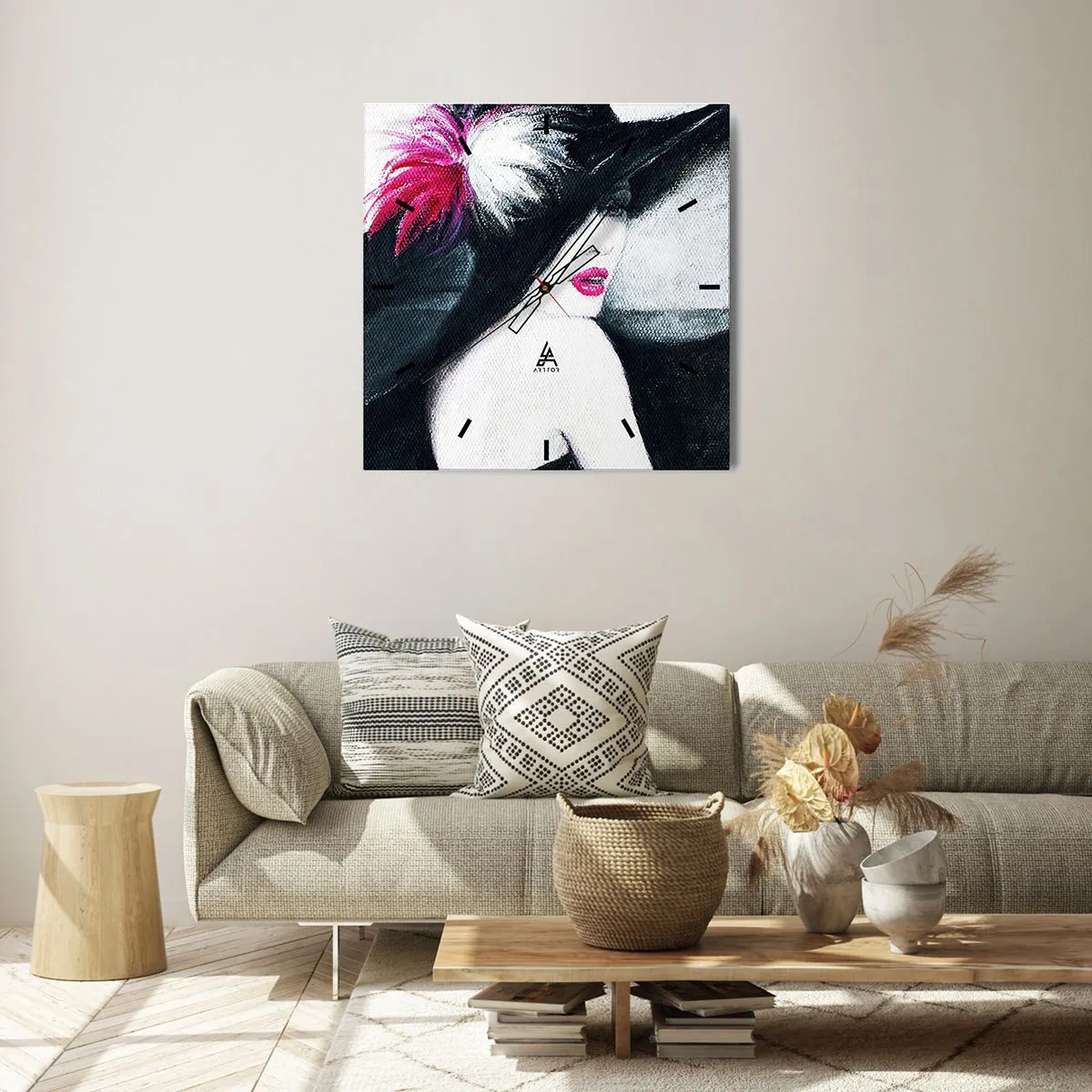 Horloge murale - Pendule murale - Toujours un secret - 40x40 cm