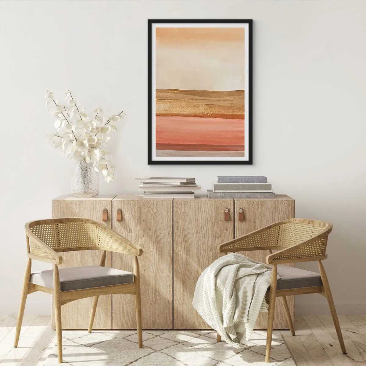 Affiche dans un cadre noir - Poster - Composition verticale - 30x40 cm