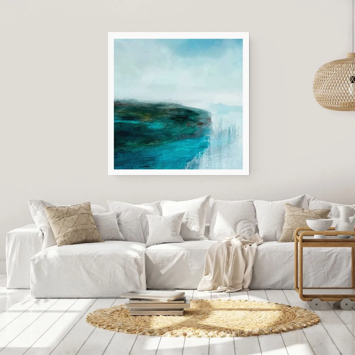 Affiche - Poster - Abstraction nautique - 40x40 cm