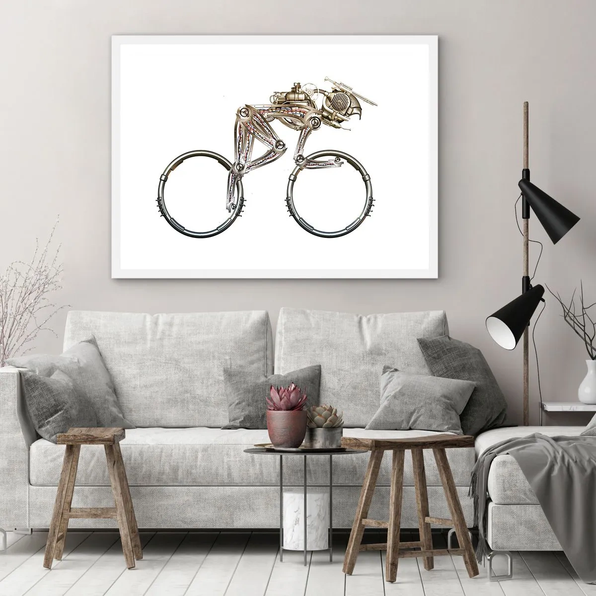 Affiche dans un cadre blanc - Poster - Machine exceptionnelle - 100x70 cm