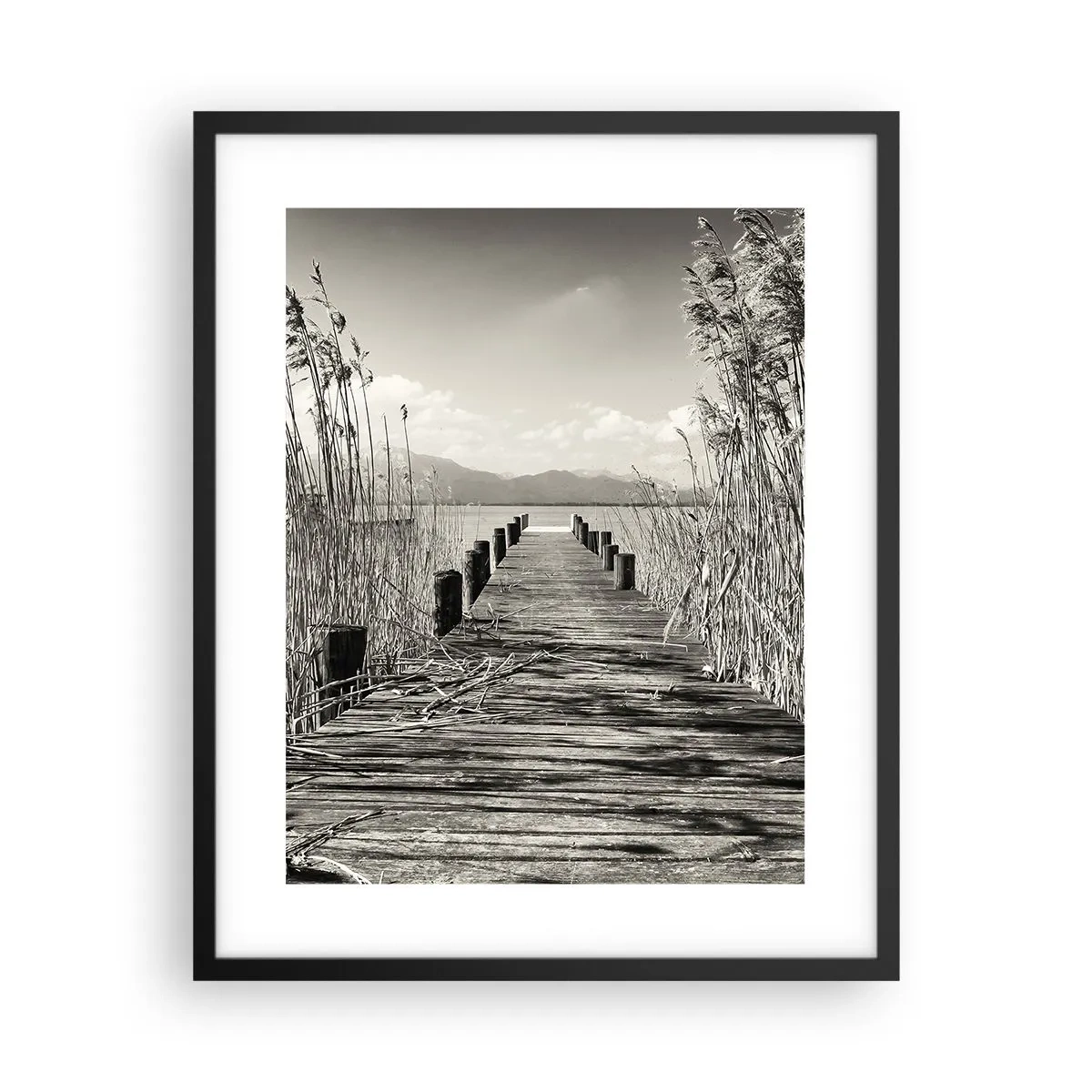 Affiche dans un cadre noir - Poster - Dans le calme de l'herbe - 40x50 cm