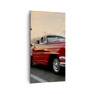 Impression sur toile - Image sur toile - La chaleur rouge des tropiques - 65x120 cm