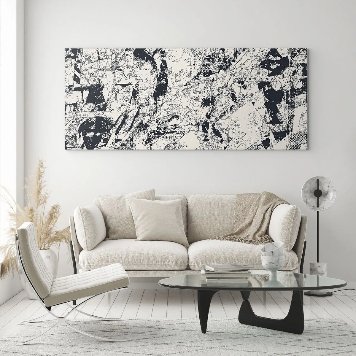 Impression sur verre - Image sur verre - Interpénétration des contraires - 90x30 cm