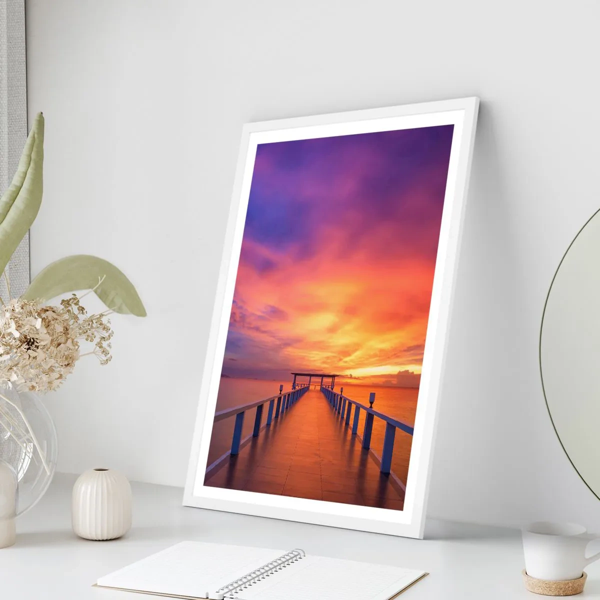 Affiche dans un cadre blanc - Poster - Sans fin - 30x40 cm