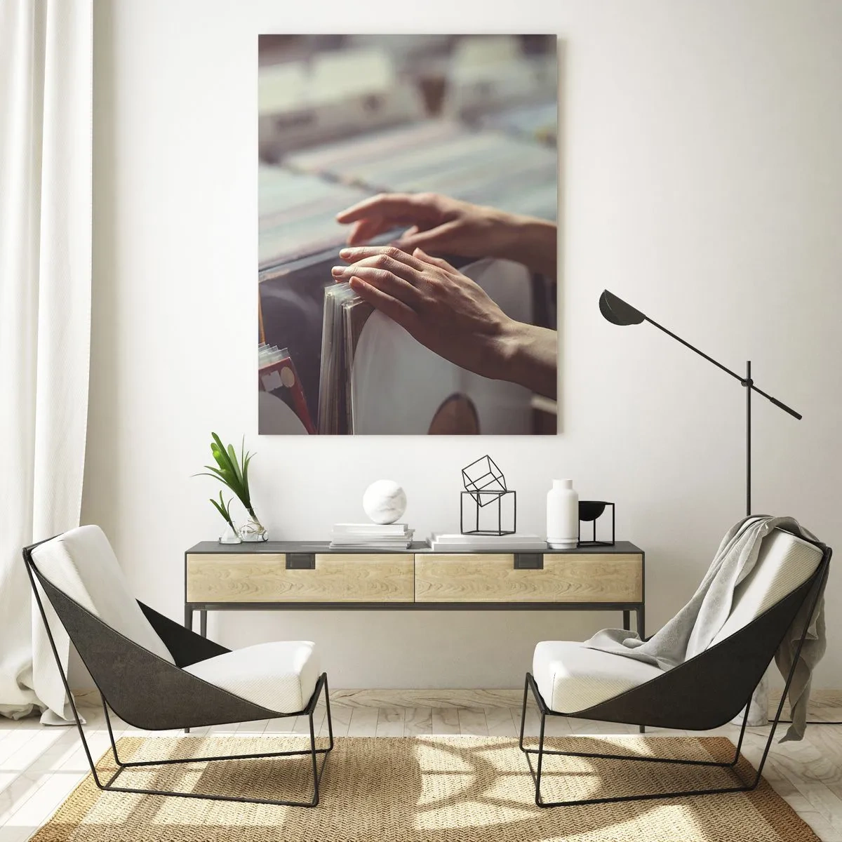 Impression sur verre - Image sur verre - À la recherche d'émotions - 50x70cm - A la recherche d'émotions - Décoration murale moderne pour le salon et la chambre ARTTOR