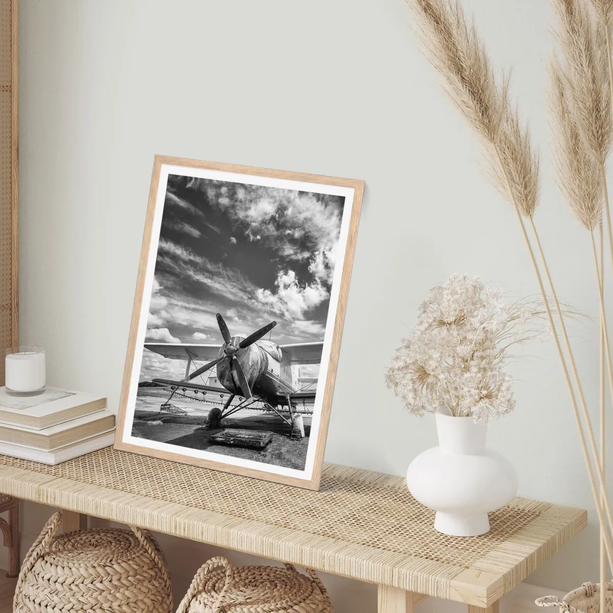 Affiche dans un chêne clair - Poster - Je suis impatient! - 40x50 cm