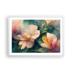 Affiche dans un cadre blanc - Poster - Uniquement de la subtilité - 70x50 cm