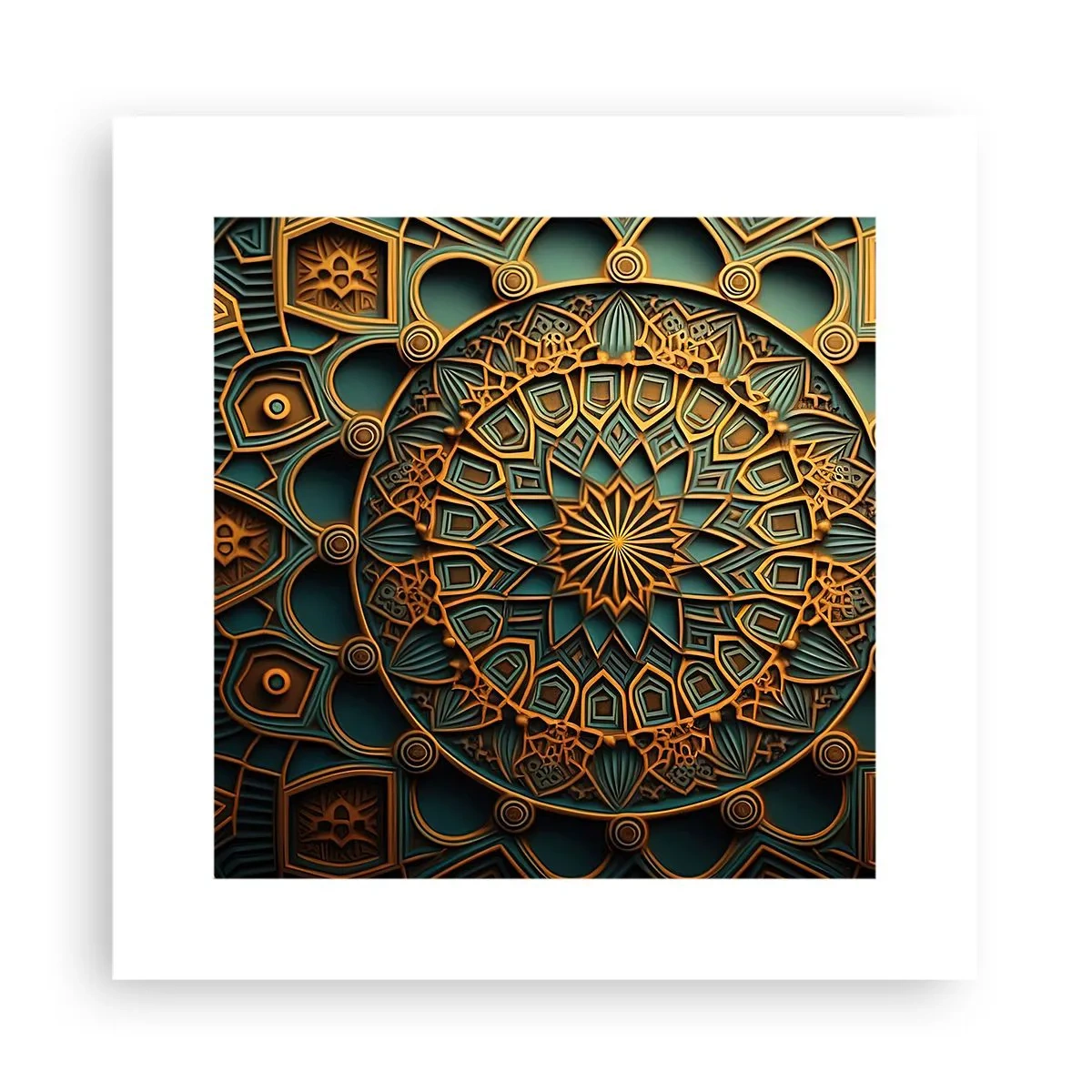 Affiche - Poster - Dans une ambiance arabe - 30x30 cm