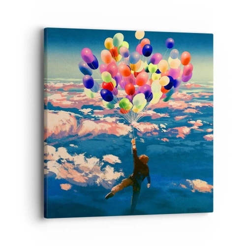 Impression sur toile - Image sur toile - Un rêve d'enfant devenu réalité - 40x40 cm