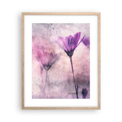 Affiche dans un chêne clair - Poster - Rêve de fleurs - 40x50 cm