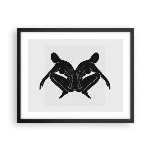 Affiche dans un cadre noir - Poster - Une âme commune - 50x40 cm