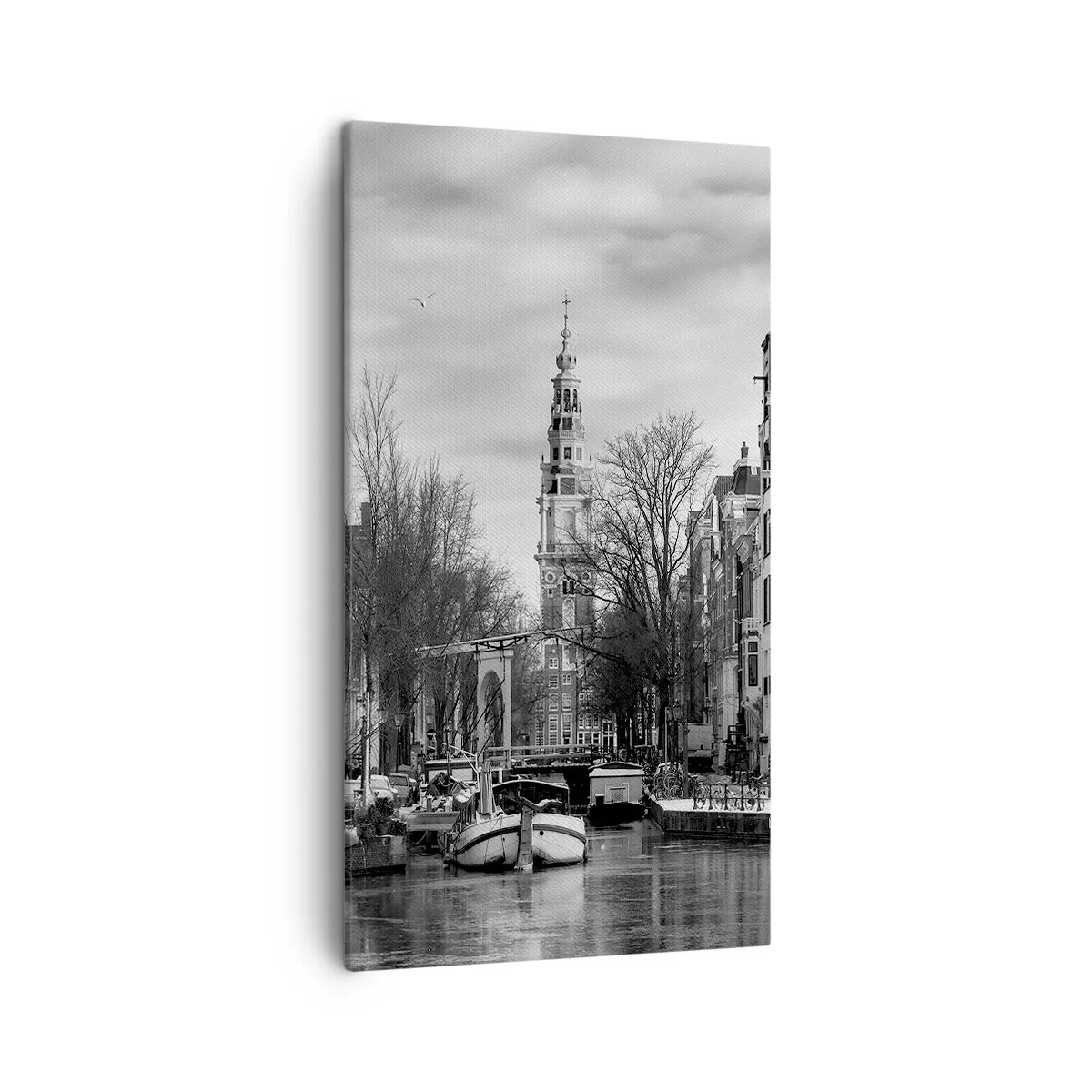 Impression sur toile - Image sur toile - Climat d'Amsterdam - 45x80 cm