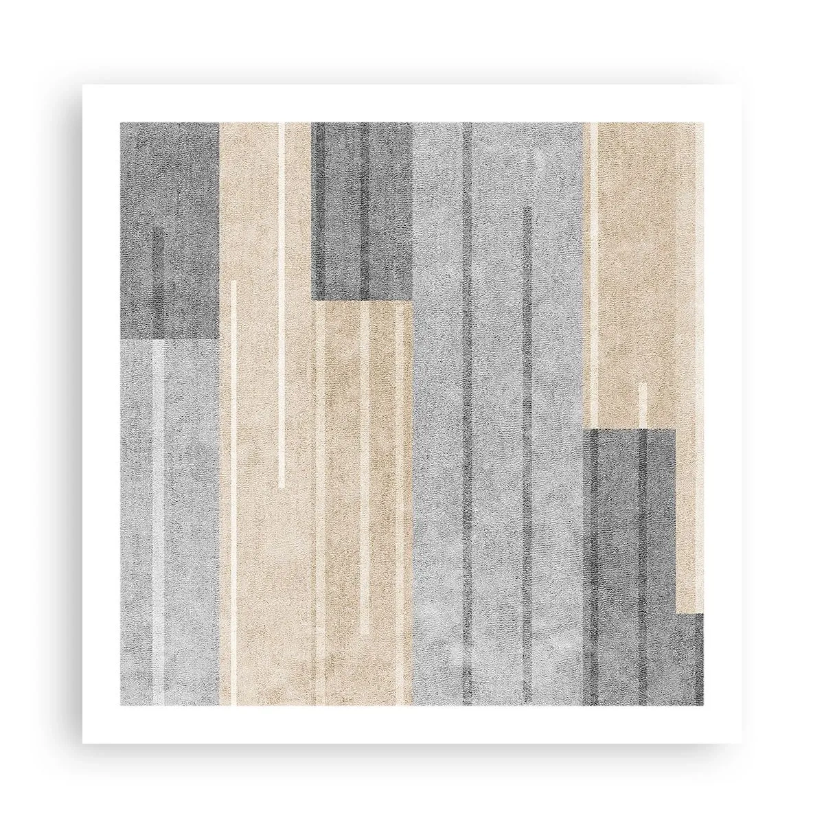 Affiche - Poster - Composition : se tenir droit - 60x60 cm