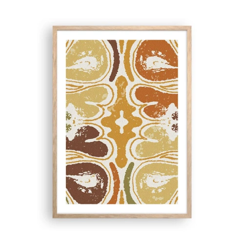 Affiche dans un chêne clair - Poster - Abstraction sentimentale - 50x70 cm