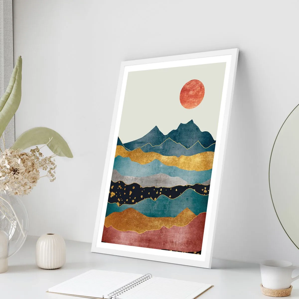 Affiche dans un cadre blanc - Poster - Une coupe du monde - 30x40 cm