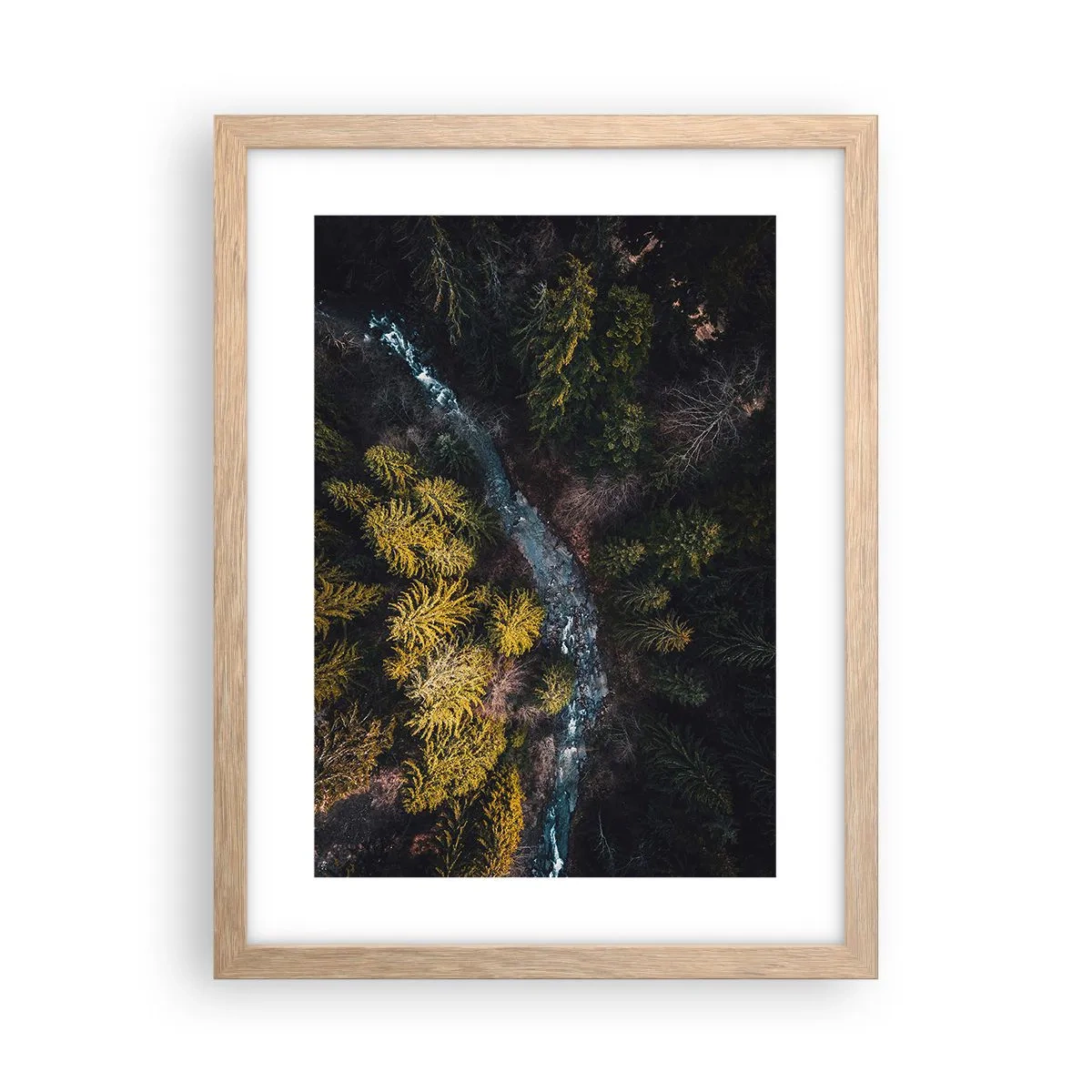 Affiche dans un chêne clair - Poster - De plus en plus vite - 30x40 cm