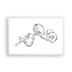 Affiche dans un cadre blanc - Poster - Duvet de coton - 91x61 cm