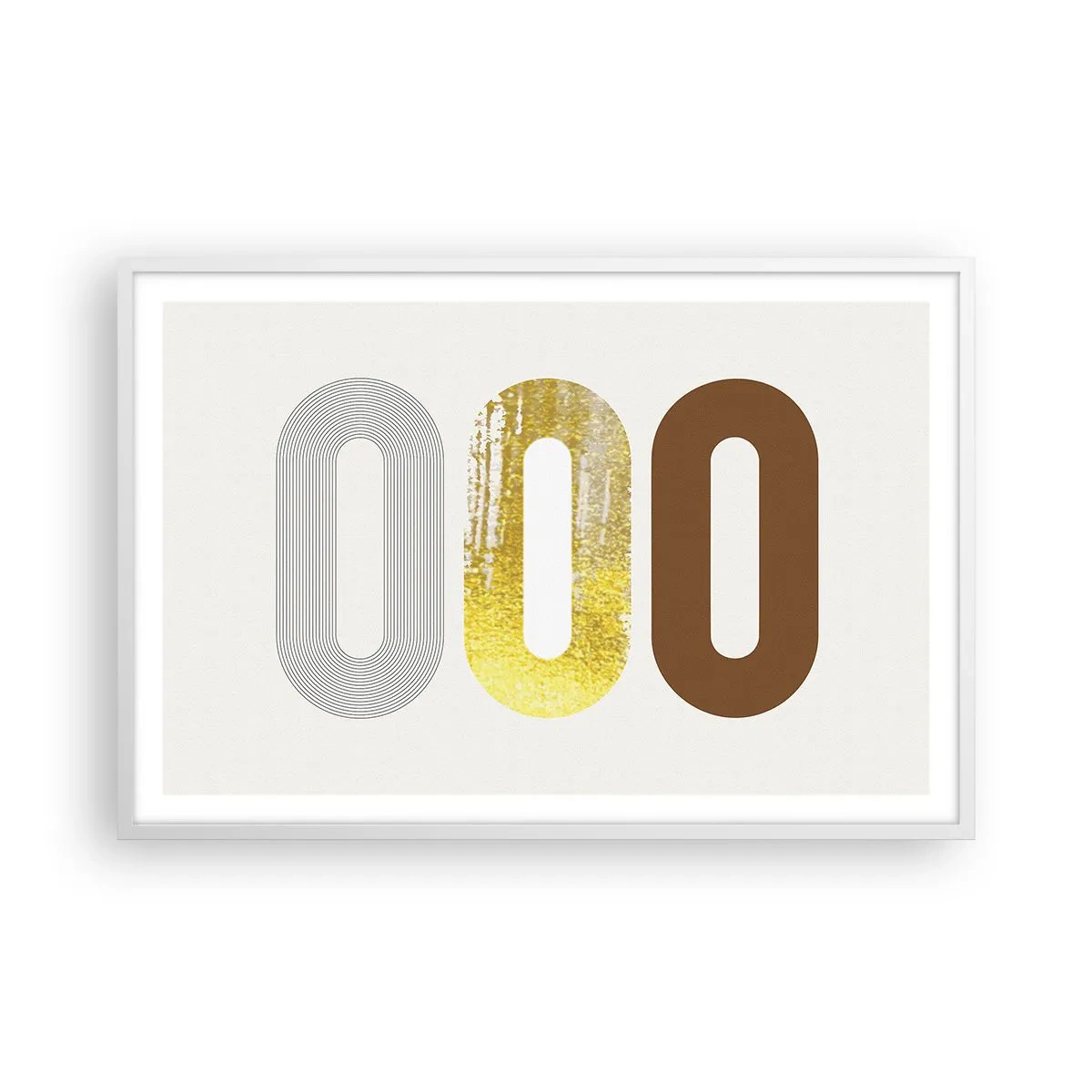 Affiche dans un cadre blanc - Poster - Ooo! - 91x61 cm
