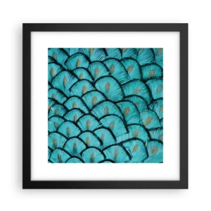 Affiche dans un cadre noir - Poster - Le grand gala des plumes - 30x30 cm