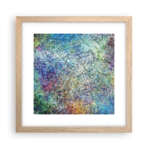 Affiche dans un chêne clair - Poster - Ce n'est pas si simple - 30x30 cm