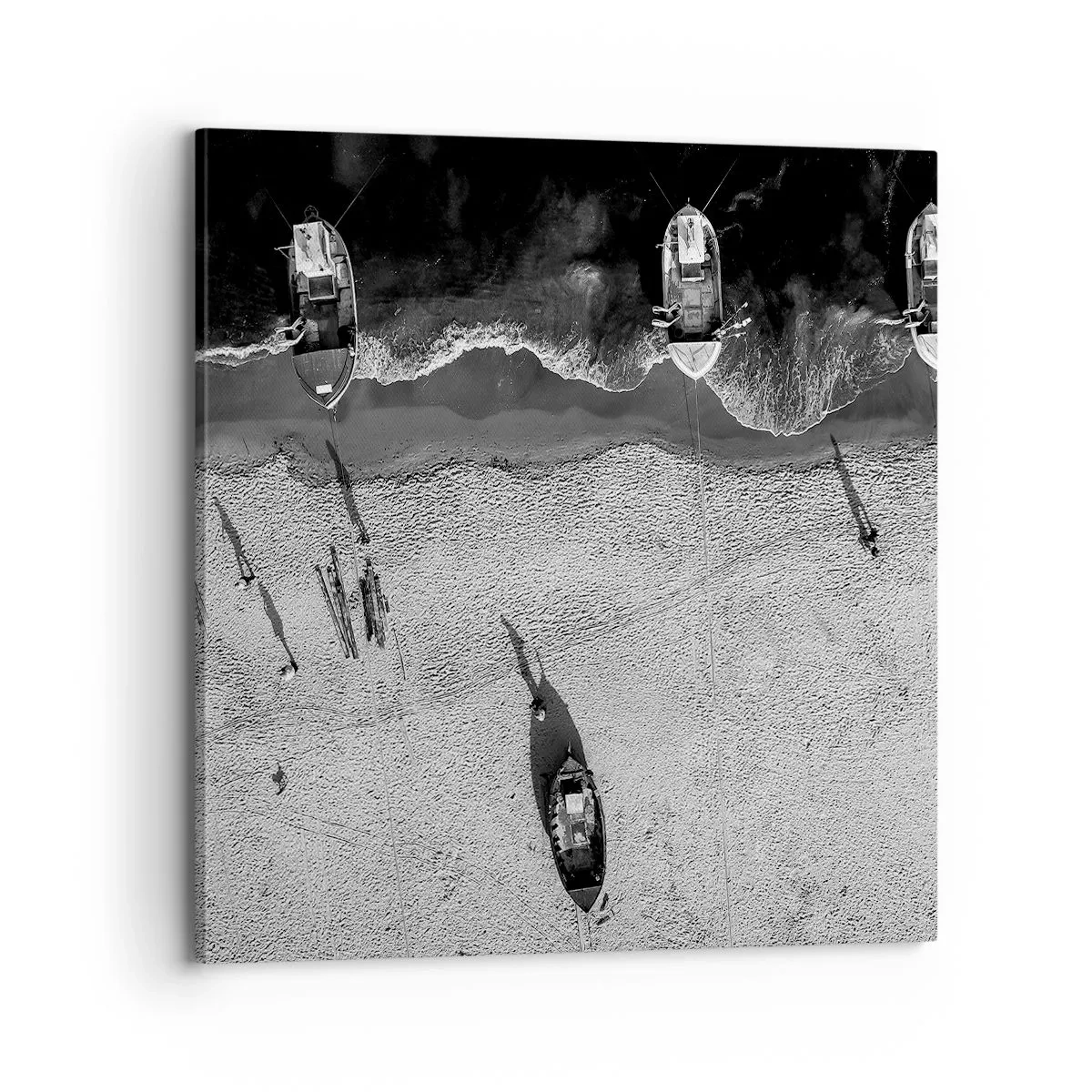 Impression sur toile - Image sur toile - Toujours sur le rivage… - 70x70 cm