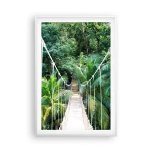Affiche dans un cadre blanc - Poster - Welcome to the jungle! - 61x91 cm