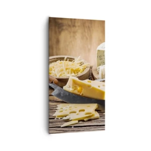 Impression sur toile - Image sur toile - Sourire au fromage - 65x120 cm