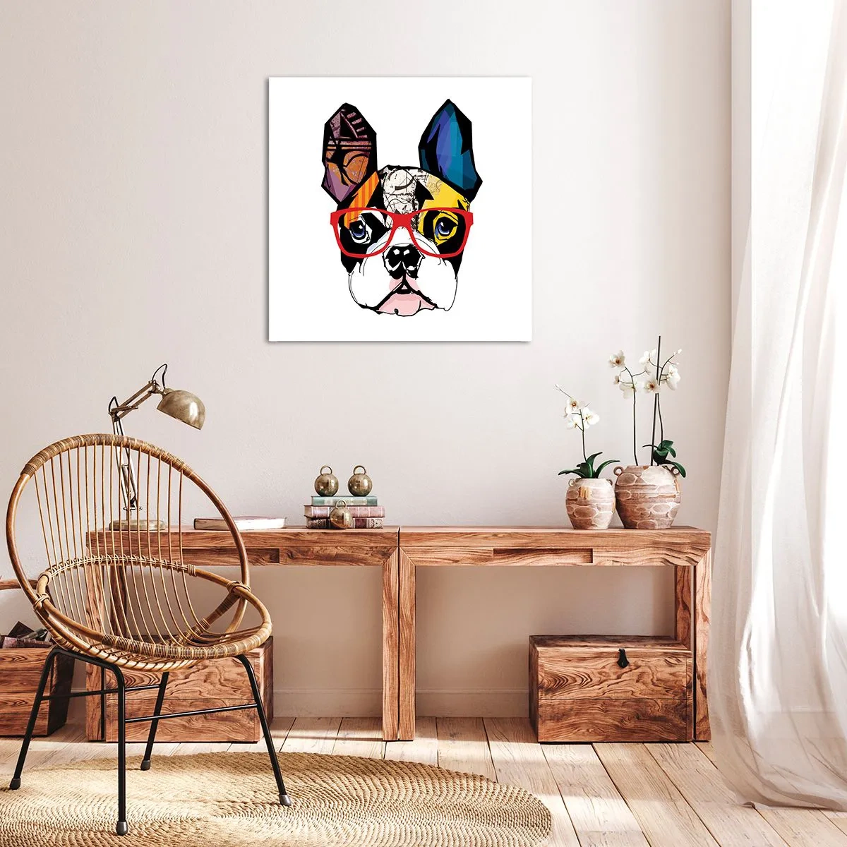 Impression sur toile - Image sur toile - Intellectuel - 30x30 cm