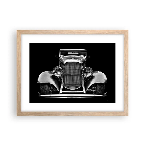 Affiche dans un chêne clair - Poster - Un vrai gentleman - 40x30 cm