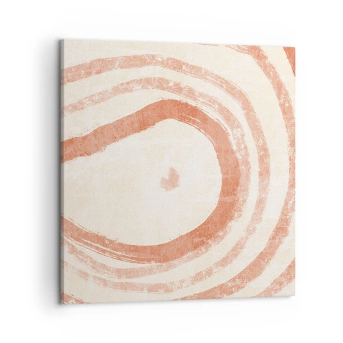 Impression sur toile - Image sur toile - Cercles de corail – composition - 50x50 cm