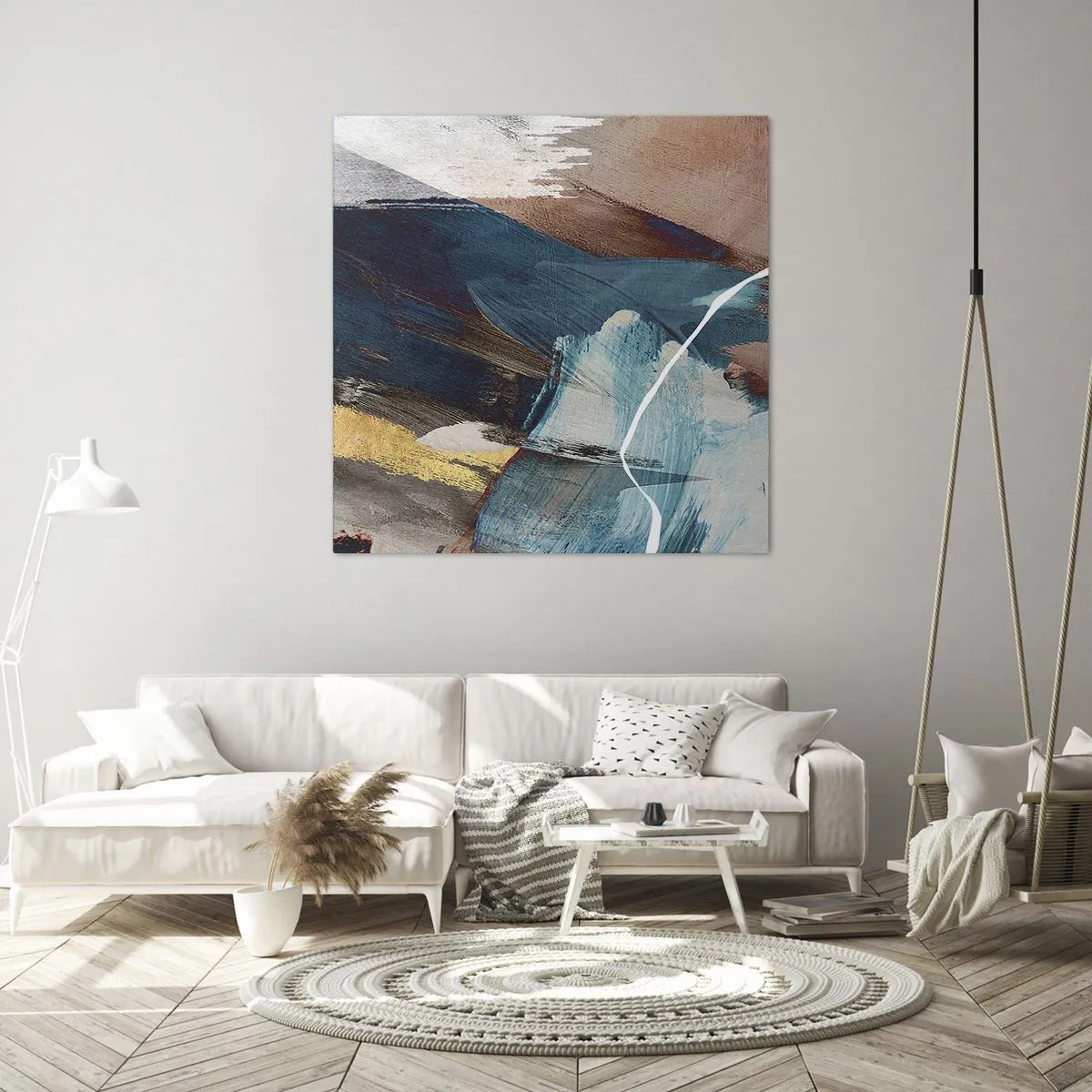Impression sur toile - Image sur toile - Avec panache et énergie - 40x40 cm