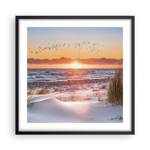 Affiche dans un cadre noir - Poster - Paysage horizontal - 50x50 cm