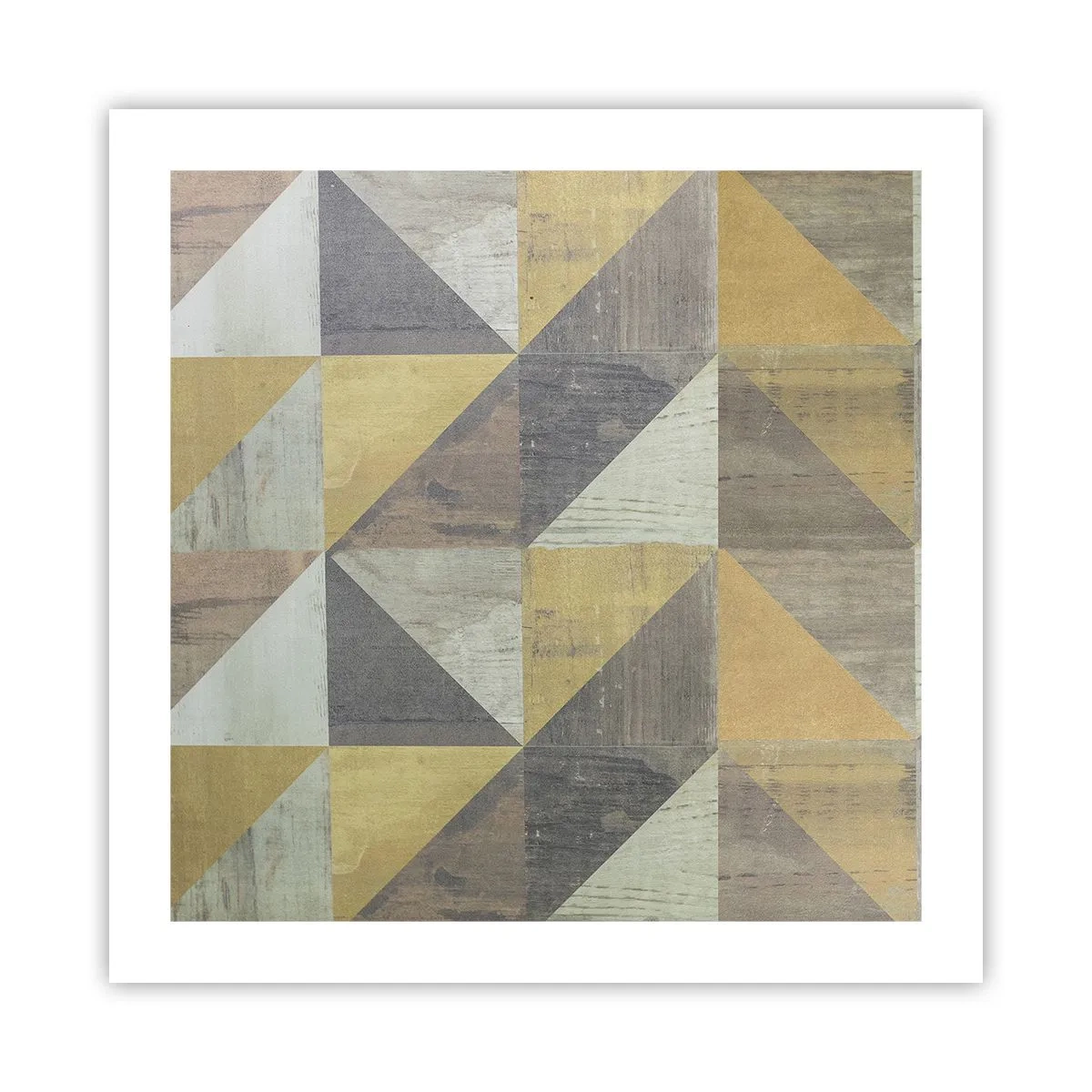 Affiche - Poster - Suivant l'angle du triangle - 50x50 cm