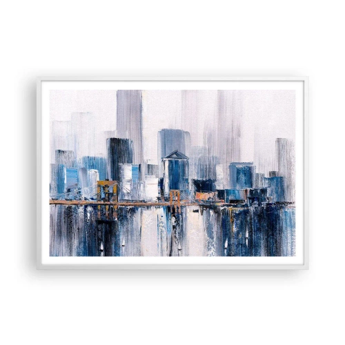 Affiche dans un cadre blanc - Poster - Impression new-yorkaise - 100x70 cm