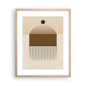 Affiche dans un chêne clair - Poster - Différents états - 40x50 cm