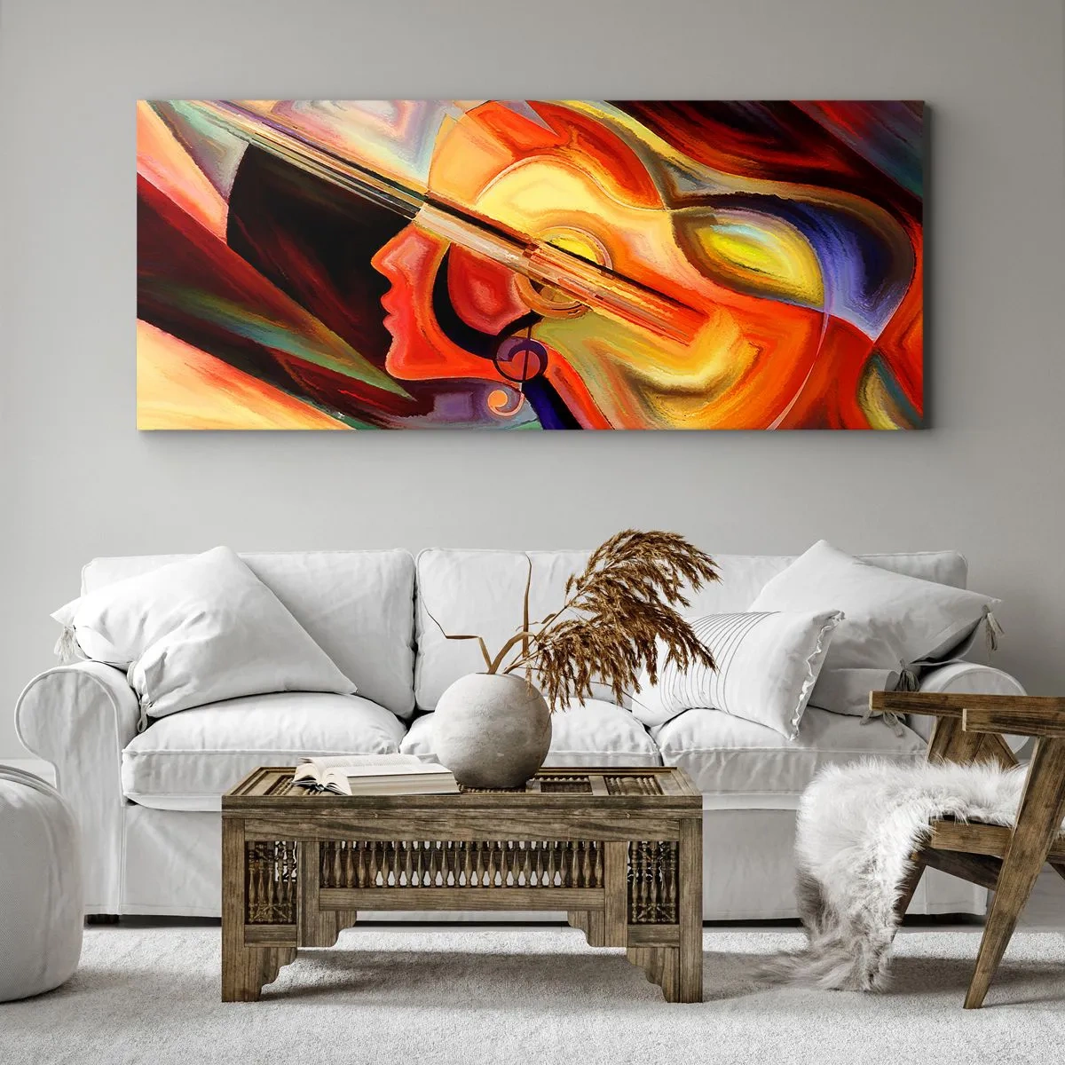Impression sur toile - Image sur toile - Tout va bien - 100x40 cm