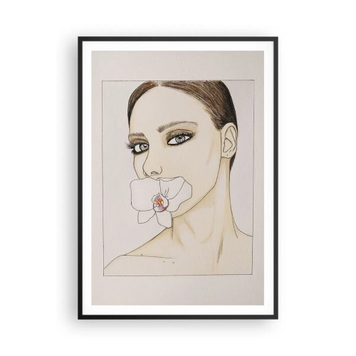 Affiche dans un cadre noir - Poster - Symbole de l'élégance et de la beauté - 70x100 cm