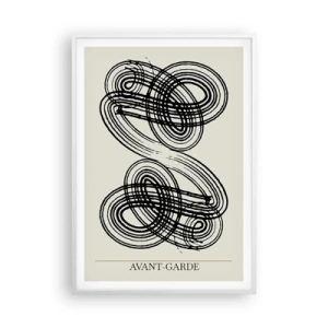 Affiche dans un cadre blanc - Poster - C'est venu spontanément - 70x100 cm