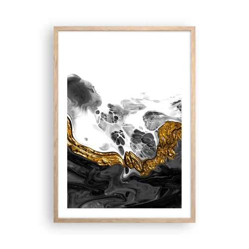 Affiche dans un chêne clair - Poster - Composition organique - 50x70 cm