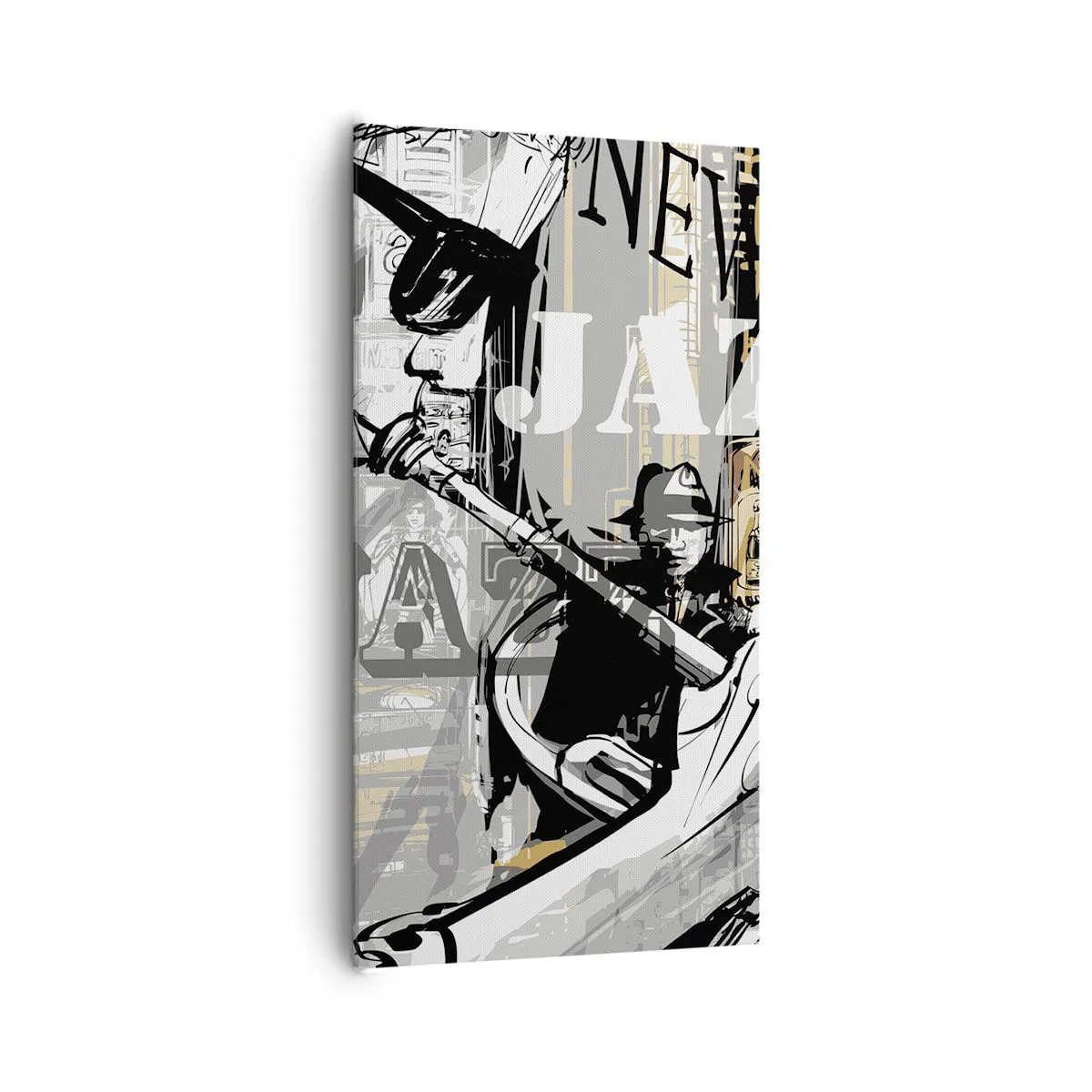 Impression sur toile - Image sur toile - Au rythme de New York - 65x120 cm