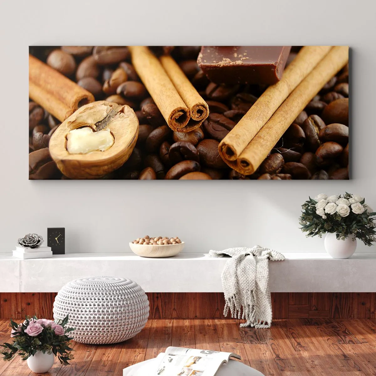 Impression sur toile - Image sur toile - Concert d'aromates - 100x40 cm