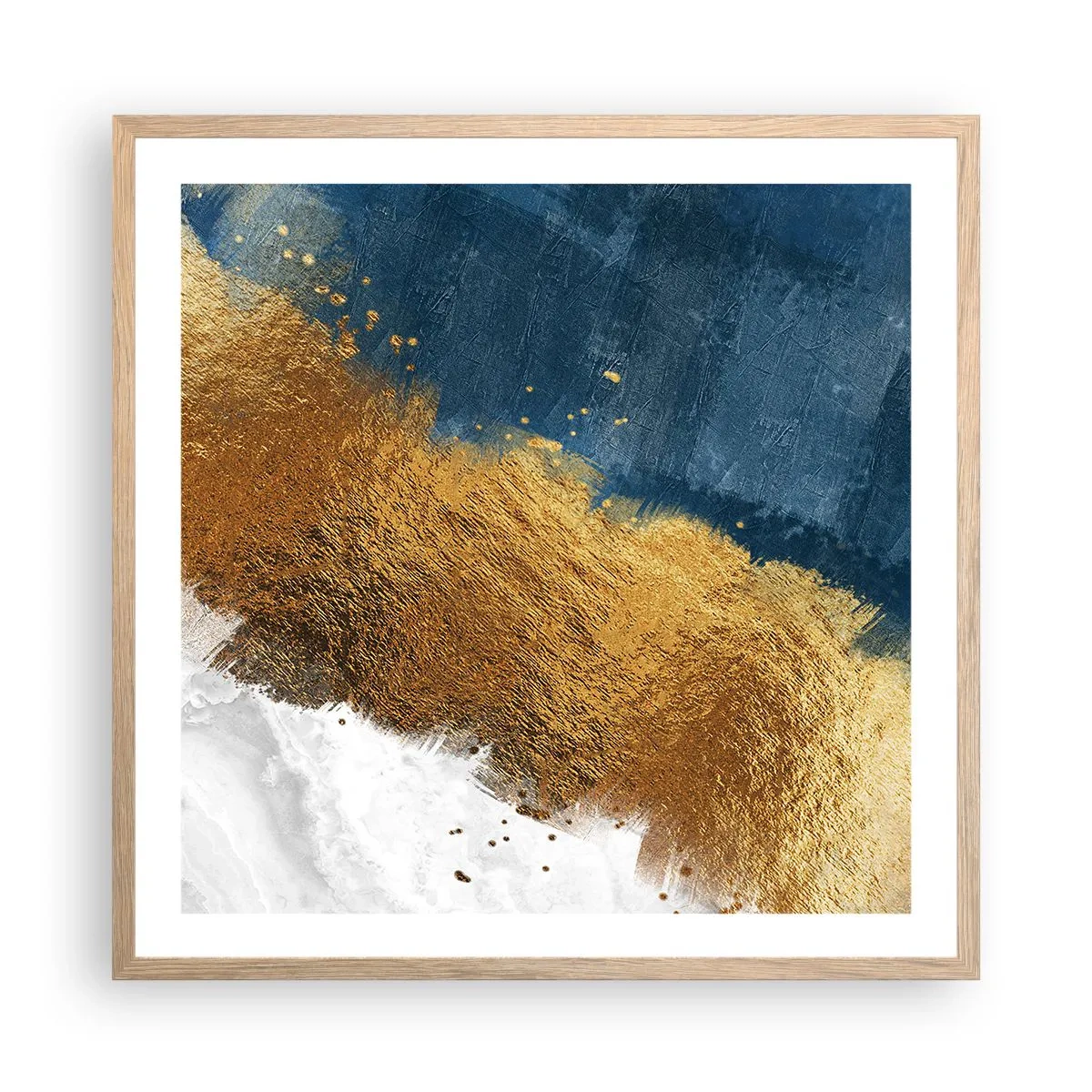 Affiche dans un chêne clair - Poster - Les couleurs de l’été - 60x60 cm