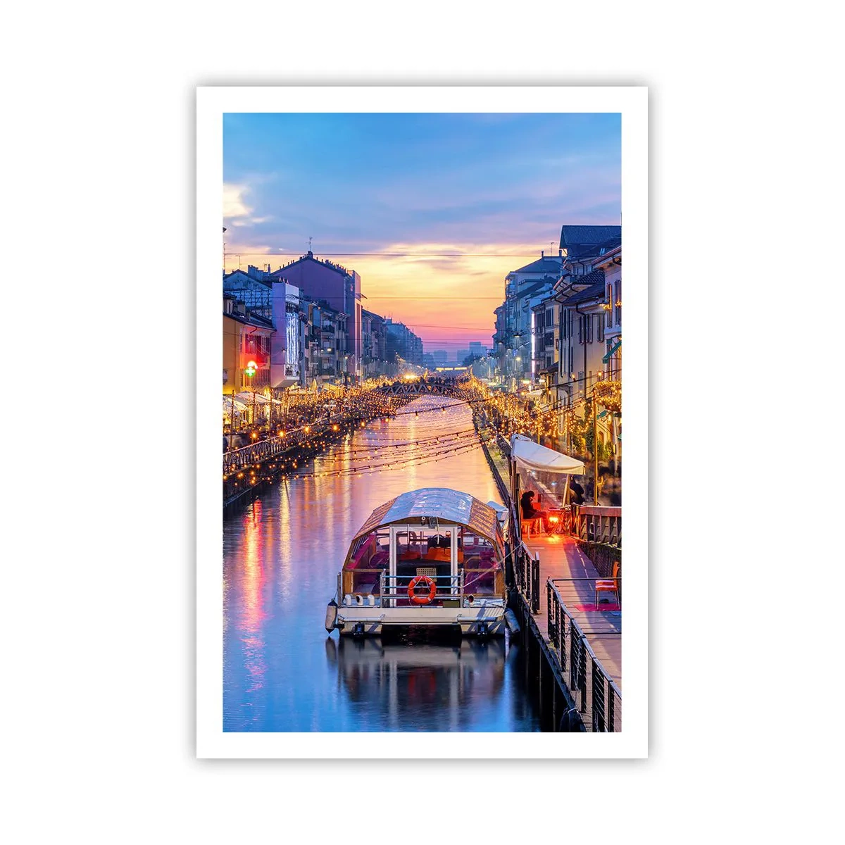 Affiche - Poster - Soirée de lumière et de jeu - 61x91 cm