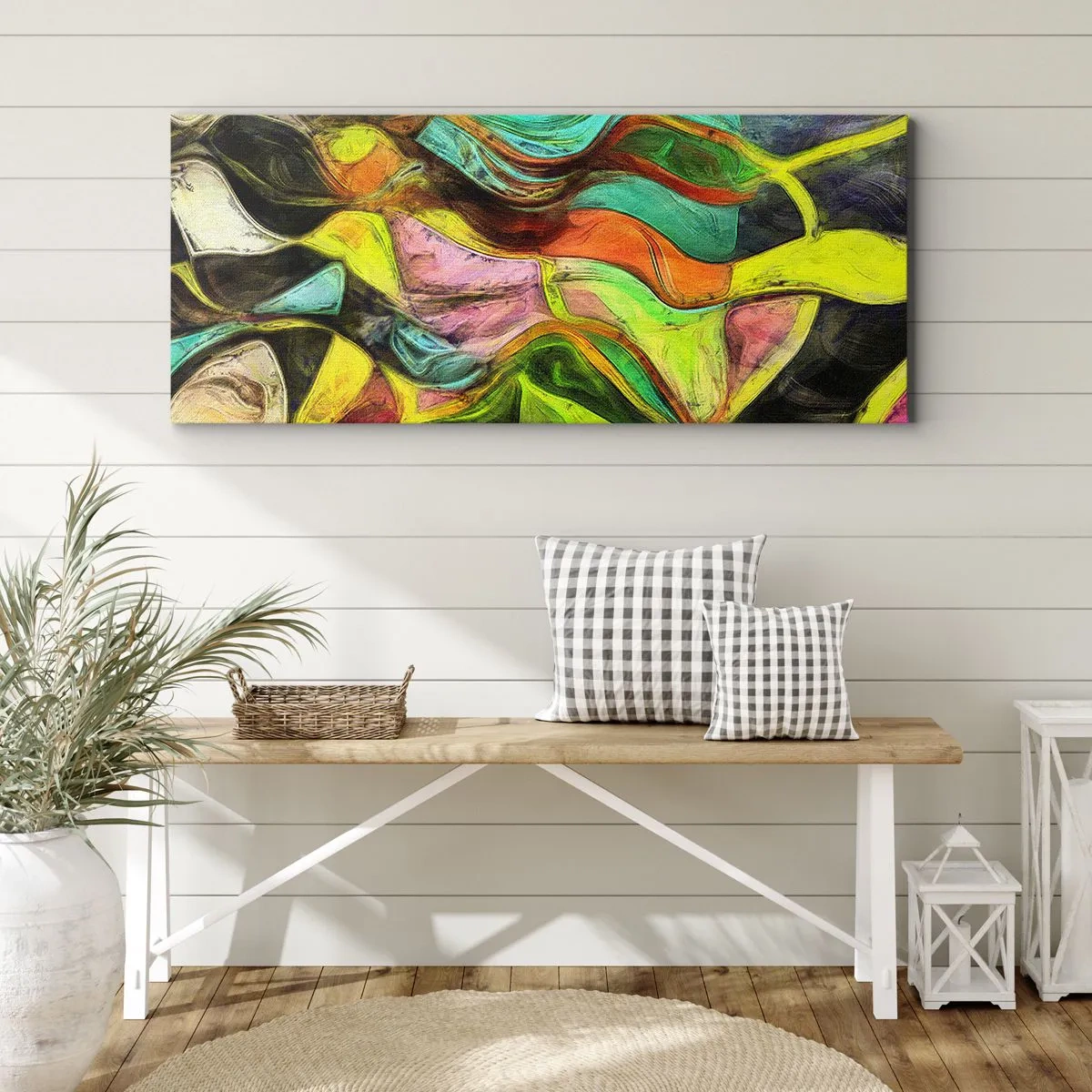 Impression sur toile - Image sur toile - Le mouvement c'est la vie - 90x30 cm